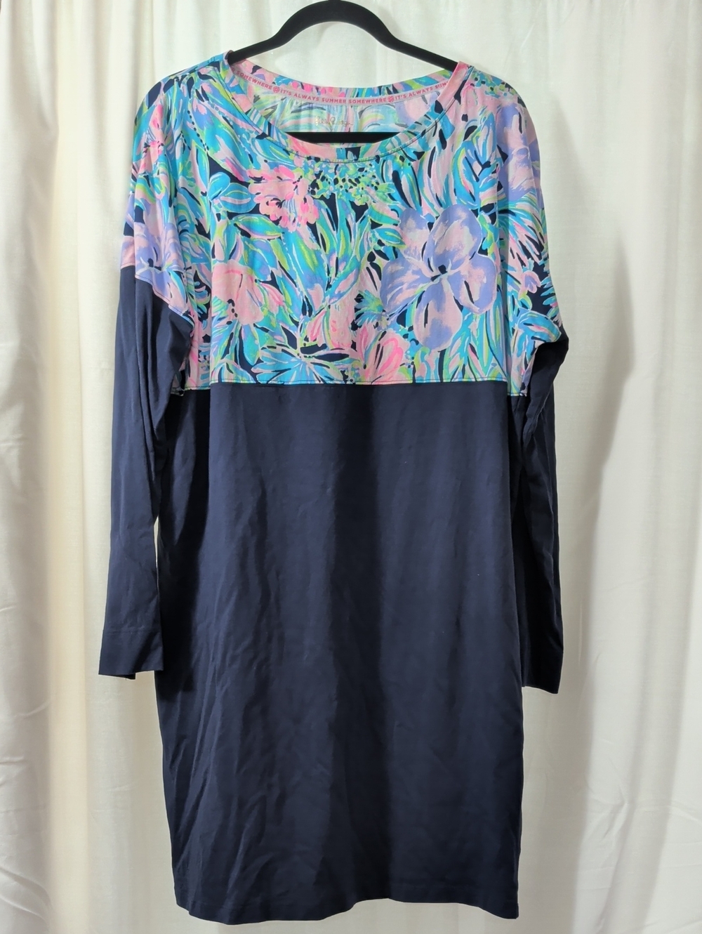 Lilly Pulitzer Finn T-Shirt Dress 100% Pima Cotton